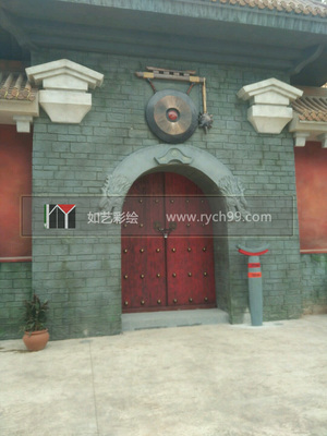 古建彩绘 3d立体画 雕塑、上色 高端壁画 北京彩绘   www.bjrych.com