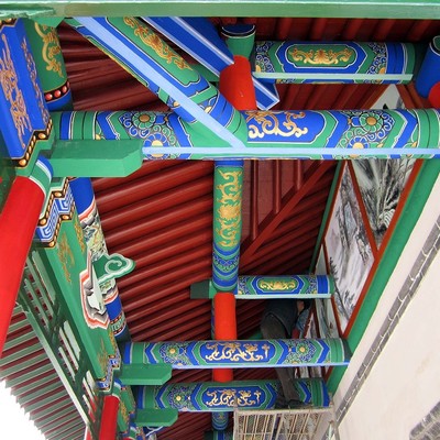 古建彩绘 手绘 壁画 文化墙